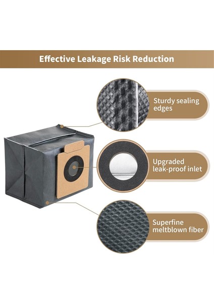 16 Paket Toz Torbası Temiz X8 Pro X10 Omni Robot Vakum Otomatik Boşaltma Istasyonu, 4 Katmanlı Yedek Aksesuar (Yurt Dışından) fiyatları