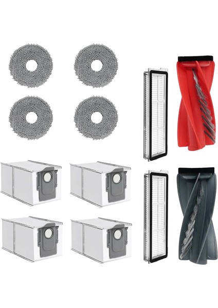 Qrevo Curv Için - Yedek Parçalar Silindir Fırça Filtreler Paspaslar Toz Torbaları Robot Süpürge Aksesuarları Kiti (Yurt Dışından)