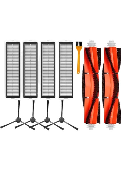 D9, D9 Max, L10 Pro Robot Süpürge Yedek Parçaları Için Silindir Yan Fırça Filtre Parçaları (Yurt Dışından)