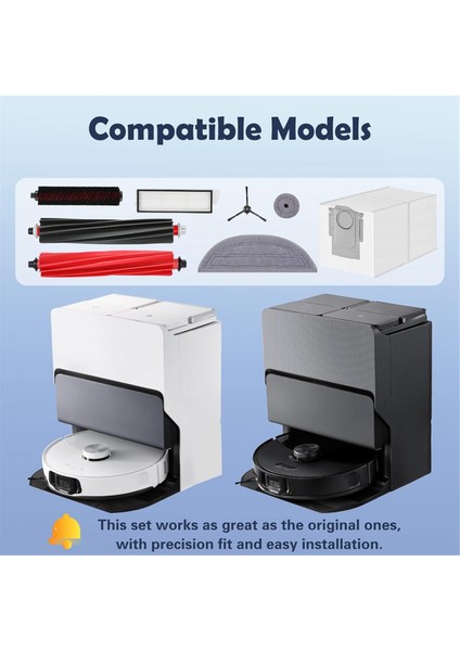 S8 Maxv Ultra Elektrikli Süpürge Ana Yan Fırçalar Hepa Filtreler Paspaslar Bez Toz Torbaları Aksesuarlar (Yurt Dışından) fiyatları
