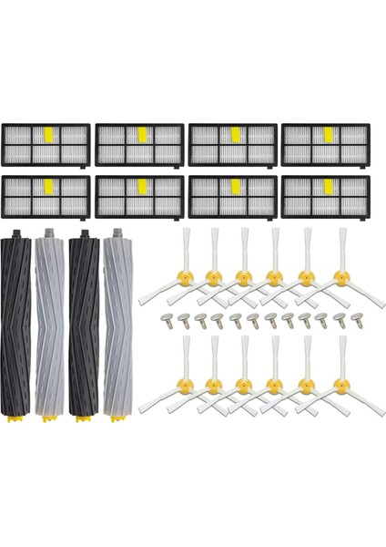 800 900 Serisi 860 870 880 890 966 980 Elektrikli Süpürge Parçaları Yan Silindir Fırça Hepa Filtre (Yurt Dışından)