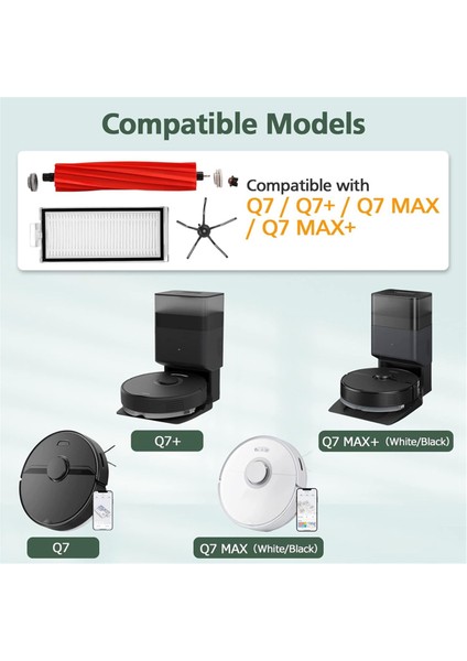 For + Max Max+ Robot Süpürge Ana Yan Fırça Hepa Filtre Paspas Bezi Yedek Parçaları (Yurt Dışından) modelleri