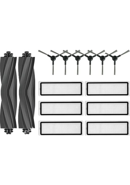 S10 Plus Robot Süpürge Ana Yan Fırça Hepa Filtre Yedek Parça Aksesuarları (Yurt Dışından)