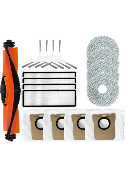 Robot Vakum X20 + / Plus Yedek Parçalar Aksesuarlar Ana Yan Fırça Hepa Filtre Paspas Bezi Toz Torbası (Yurt Dışından)