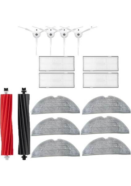 S8 Pro Ultra S8+ Robot Süpürge Parçaları Ana Yan Fırçalar Paspas Bezleri Hepa Filtreler Toz Torbaları Aksesuarlar (Yurt Dışından)