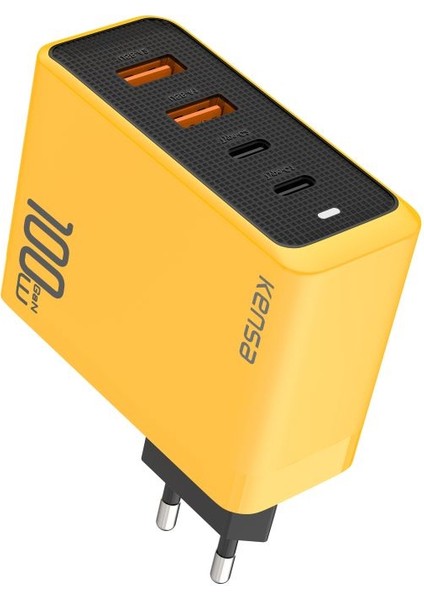 USB Giriş Şarj Adaptörü 100W Hızlı Şarz 2 Type - C + 2 Tüm Telefon ve Şar Cihazlarına Uyumludur
