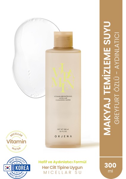 Yüz & Makyaj Temizleme Suyu 300Ml