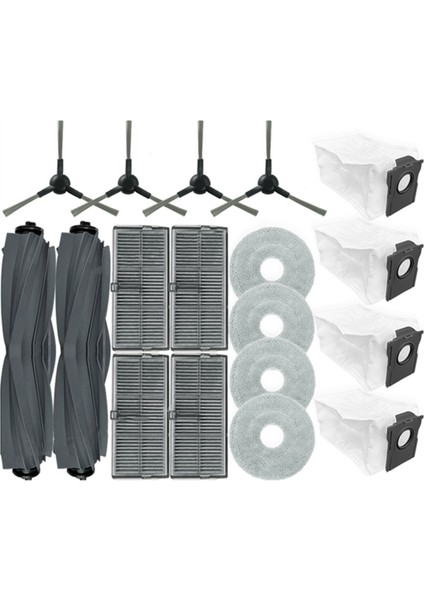 L10S Pro Ultra HEAT/X30 ULTRA/X30 PRO/S10 Vakum Parçaları Için 18 Adet Silindir Yan Fırça Filtre Paspas Toz Torbası (Yurt Dışından) modelleri