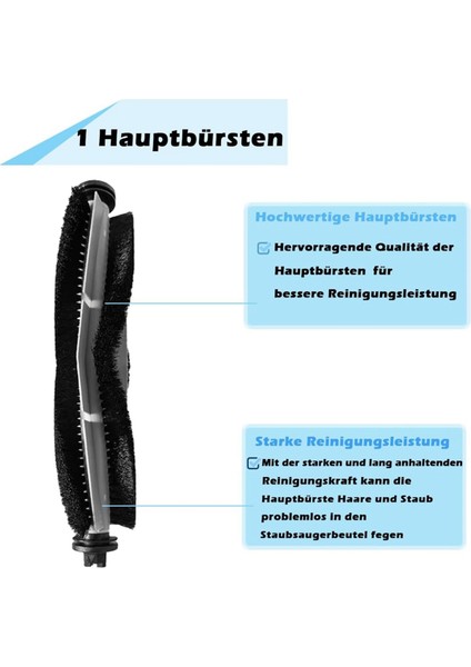 T20 Robot Süpürge Ana Yan Fırça Hepa Filtre Paspas Bezi Toz Torbaları Yedek Parçaları (Yurt Dışından) fiyatları