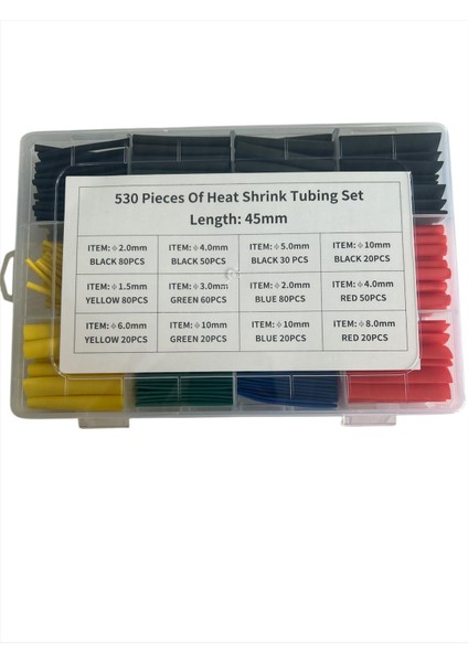 Hortumu Isıyla Daralayan 45 mm Set (530 AD) AEM32-HB48 Üniversal Tüm Araçlara Uygundur.