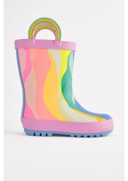 Gökkuşağı Desenli Bot / Çizme