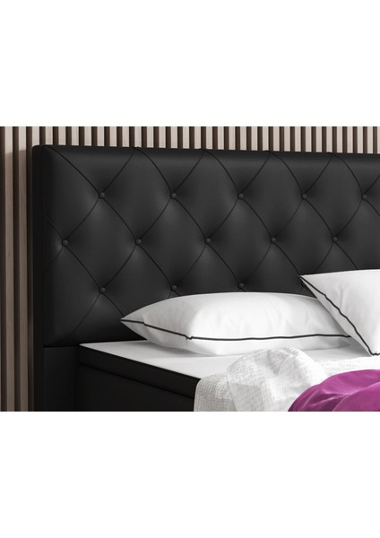 Turin Suni Deri 3 Lü Set (YATAK+BAZA+BAŞLIK)160 x 200