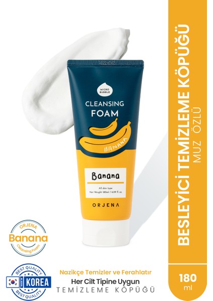 Smile Day Cleasing Foam Banana-Muz Özlü Besleyici Temizleme Köpüğü-180ml