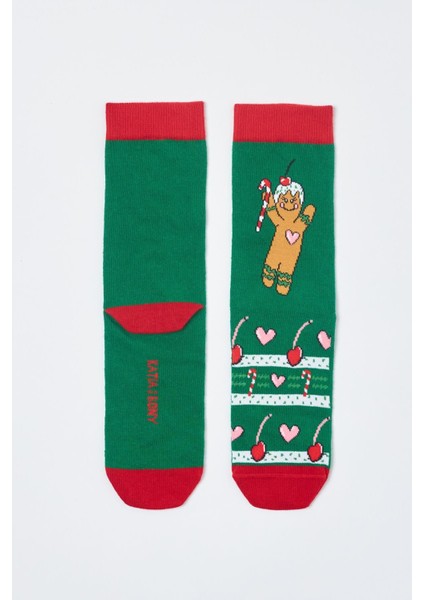 Yılbaşı Soket Çorap Yeşil modelleri