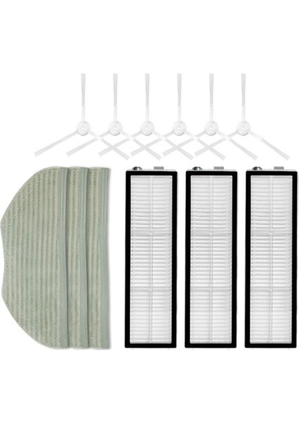 12 Adet Hepa Filtre Yan Fırça Paspas Anti-Sarma Süpürme ve Sürükleme Robotu STFCR01SZ Elektrikli Süpürge (Yurt Dışından)