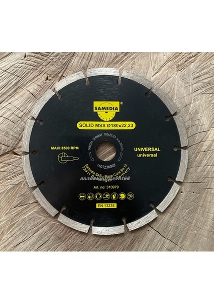 Samedia 180MM Taş Kesici Beton Kesme Elması Tuğla Kiremit Kesici Germany fiyatları