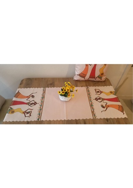 Runner - 140X45 cm 🌿athira Home Art (Bordo)