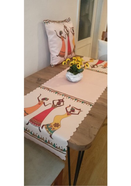 Runner - 140X45 cm 🌿athira Home Art (Bordo)