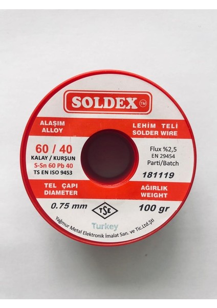 0,75 mm 100 Gr.lehim Atma Teli