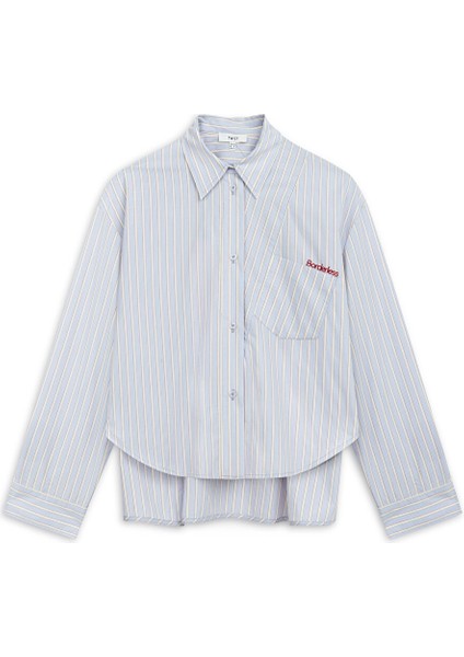 Çizgili Poplin Gömlek TS1250025104016