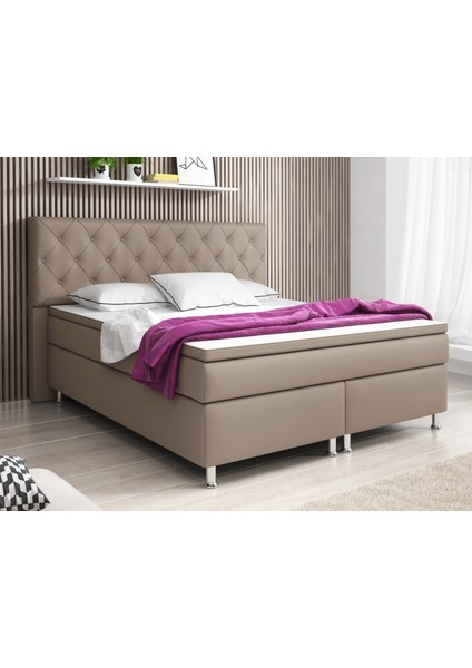 Turin Suni Deri 3 Lü Set (YATAK+BAZA+BAŞLIK)160 x 200