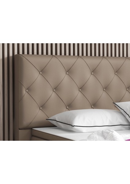 Turin Suni Deri 3 Lü Set (YATAK+BAZA+BAŞLIK)160 x 200