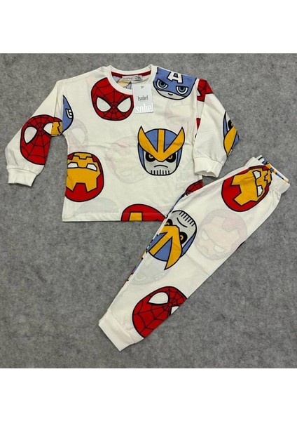 Marvel Örümcek Adam Iron Man Unisex Pijama Takım