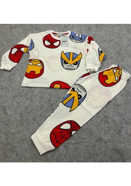 Marvel Örümcek Adam Iron Man Unisex Pijama Takım