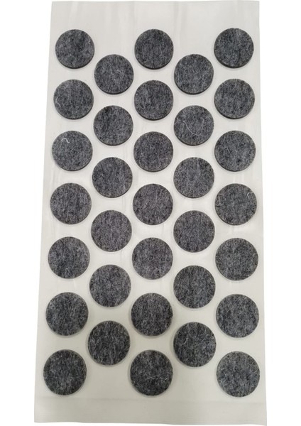33 Adet Yapışkanlı Sandalye, Masa, Koltuk Altı Parke Koruma Keçesi, Oval, 24 mm