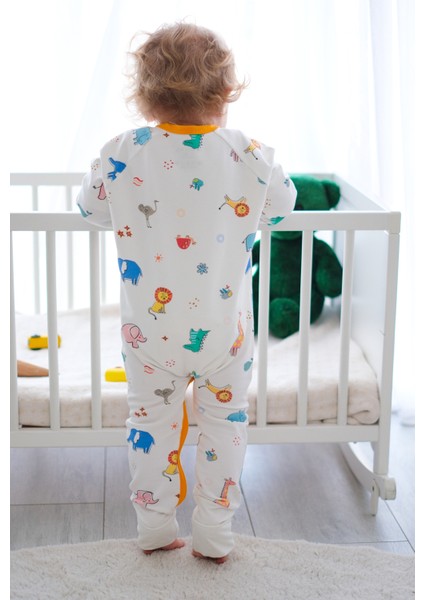 1 Tog Unisex Patikli Uyku Tulumu - Hayvan