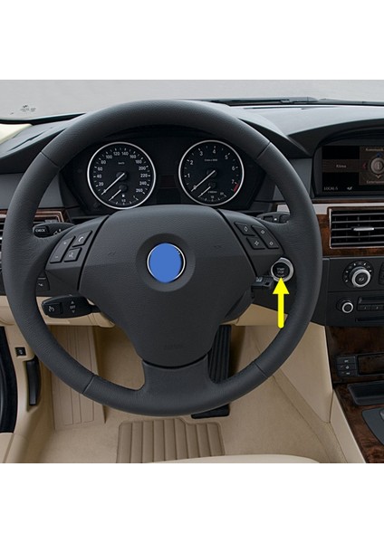 Bmw 5 Serisi E60 2004-2010 Start Stop Basma Düğmesinin Kapağı Siyah