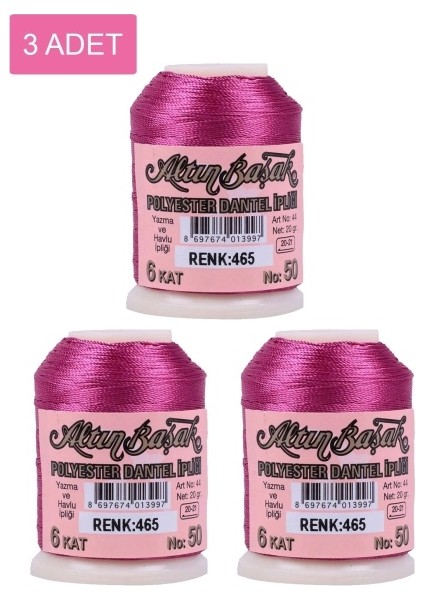 3 Adet Oya ve Dantel İpi 20 gr No: 495