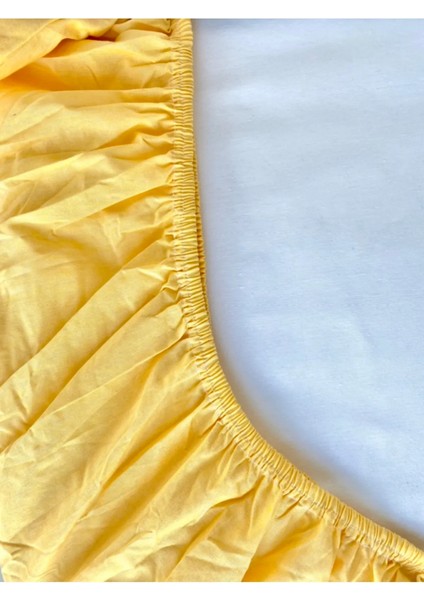 Sarı Lastikli Çarşaf Yastık Kılıfı (100 x 200) Tek Kişilik