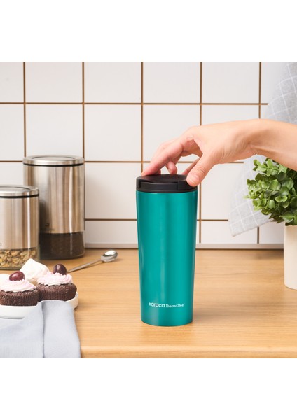 Sheeny Çelik Sızdırmaz Termos Yeşil 450 ml fırsatları