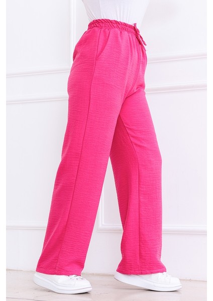 Abel Bol Paça Cepli Ayrobin Pantolon 1352 - Pembe modelleri
