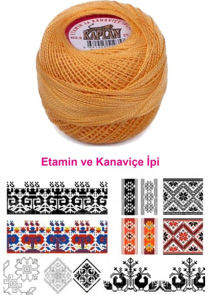 Etamin ve Kanaviçe İpi 8 No Kod/renk: 444 fiyatları
