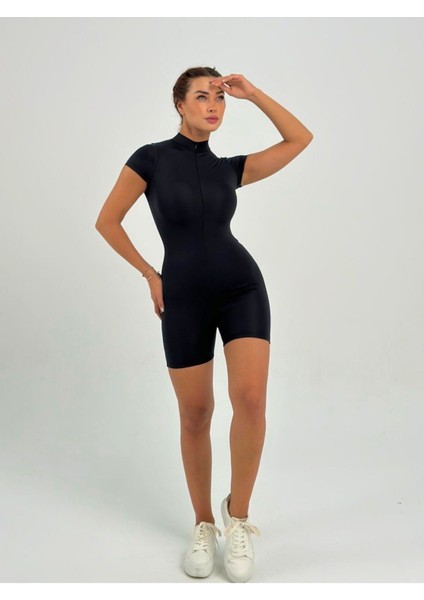 Mayo Şort Tulum Fermuarlı Spor Günlük Kullanım fırsatları