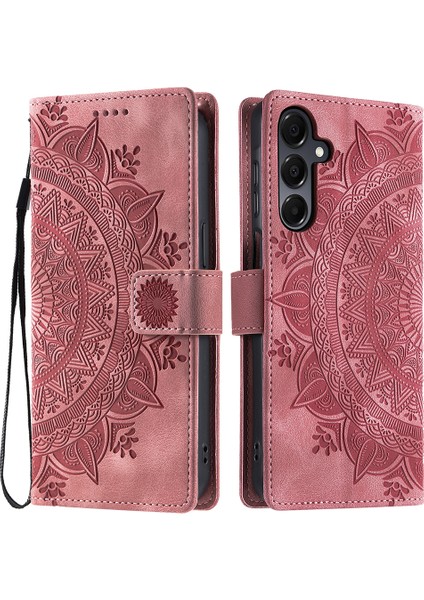 Samsung Galaxy S25 Plus Skin Feel Cüzdan Deri Telefon Kılıfı (Yurt Dışından)