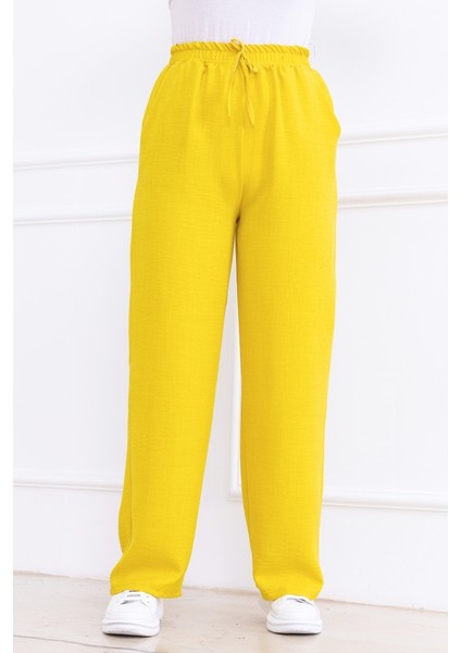 Abel Bol Paça Cepli Ayrobin Pantolon 1352 - Sarı modelleri