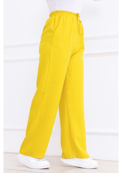 Abel Bol Paça Cepli Ayrobin Pantolon 1352 - Sarı fırsatları