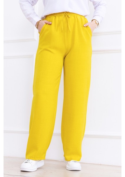 Abel Bol Paça Cepli Ayrobin Pantolon 1352 - Sarı indirimleri