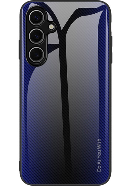 Samsung Galaxy S25 Plus Karbon Fiber Dokulu Temperli Cam+Tpu Telefon Kapağı (Yurt Dışından)