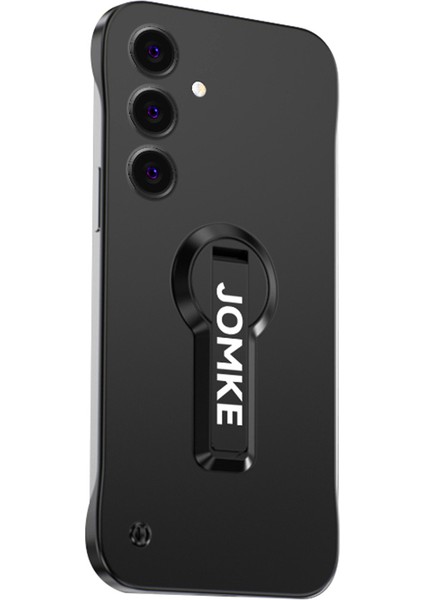 Samsung Galaxy S25 Plus Sert Pc Çerçevesiz Pişirme Boyası Kickstand Telefon Kapağı (Yurt Dışından)