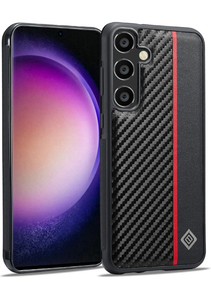 Samsung Galaxy S25 Karbon Fiber Doku Deri+Tpu+Eva Telefon Kılıfı (Yurt Dışından)