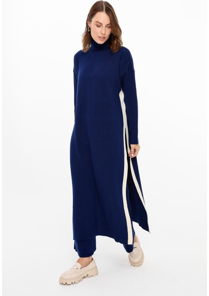 Balıkçı Yaka Tunik-Pantolon Triko Takım-Lacı fiyatları