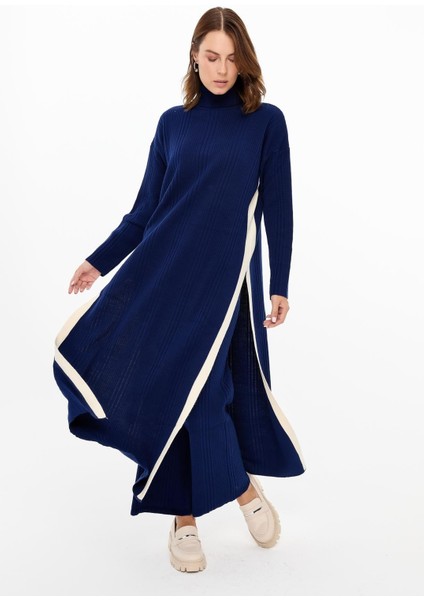 Balıkçı Yaka Tunik-Pantolon Triko Takım-Lacı fırsatları