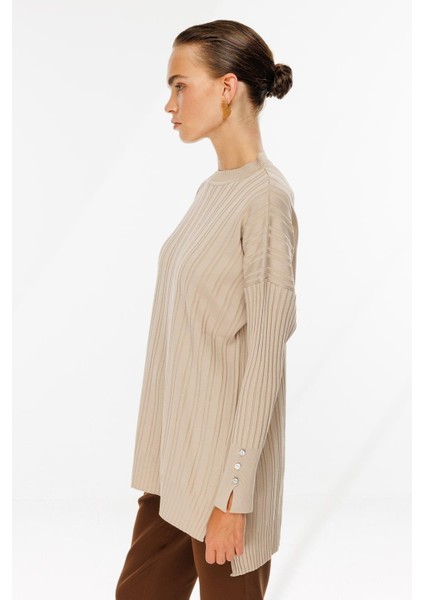 Bisiklet Yaka Triko Tunik-Taş indirimleri