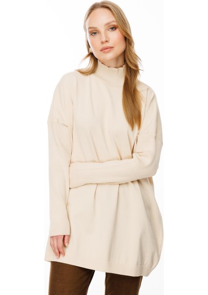 Yarım Balıkçı Triko Tunik-Ten fırsatları