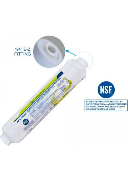 Nsf Li By Easywell Post Karbon Tatlandırıcı Filtre