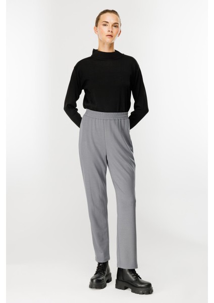 Beli Lastikli Modal Eşofman Altı-Gri modelleri